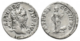 SEPTIMIUS SEVERUS (207 AD). AR, Denarius. Rome.
Obv: SEVERVS PIVS AVG.
Laureate head of Septimius Severus, right.
Rev.: P M TR P XV COS III P P.
R...