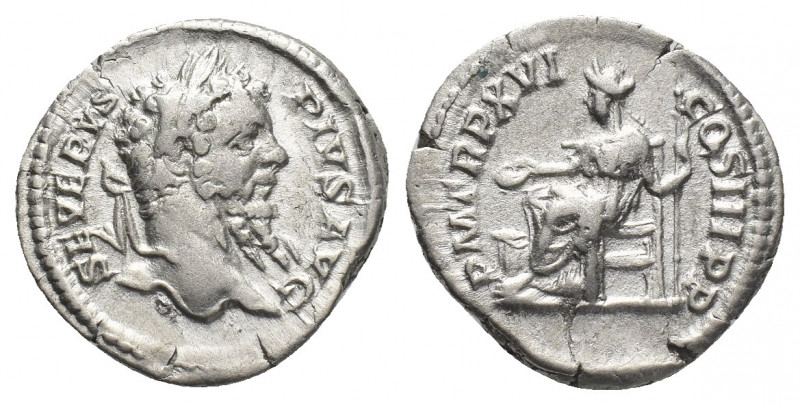 Septimius Severus (193-211 AD). AR, Denarius. Rome.
Obv: SEVERVS PIVS AVG
Head...