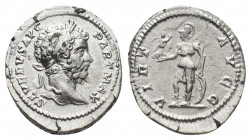 SEPTIMIUS SEVERUS (193-211 AD). AR, Denarius. Rome.
Obv: SEVERVS AVG PART MAX.
Laureate head of Septimius Severus, right.
Rev: VIRT AVGG.
Virtus h...