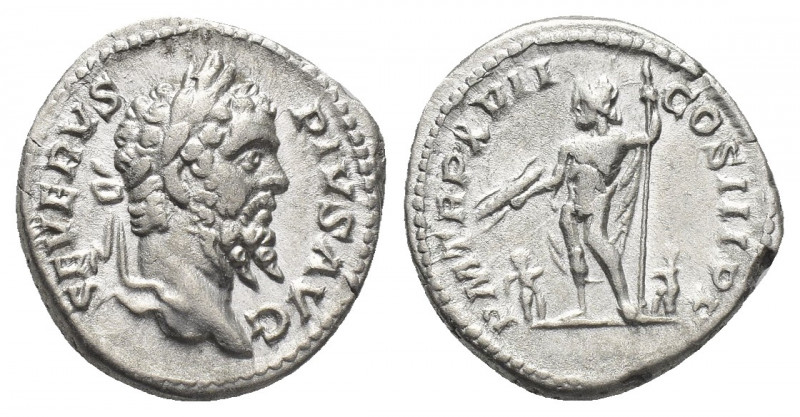 SEPTIMIUS SEVERUS (193 – 211 AD). AR, Denarius. Rome.
Obv: SEVERVS PIVS AVG.
L...