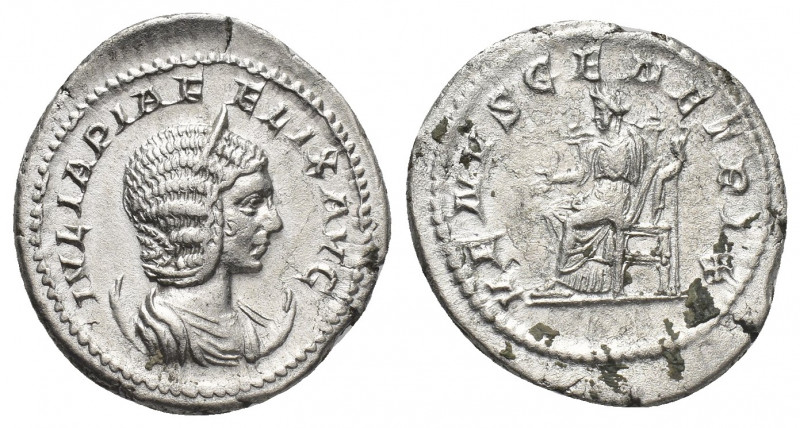 JULIA DOMNA (Augusta, 193-217 AD). AR, Antoninianus. Rome.
Obv: IVLIA PIA FELIX...