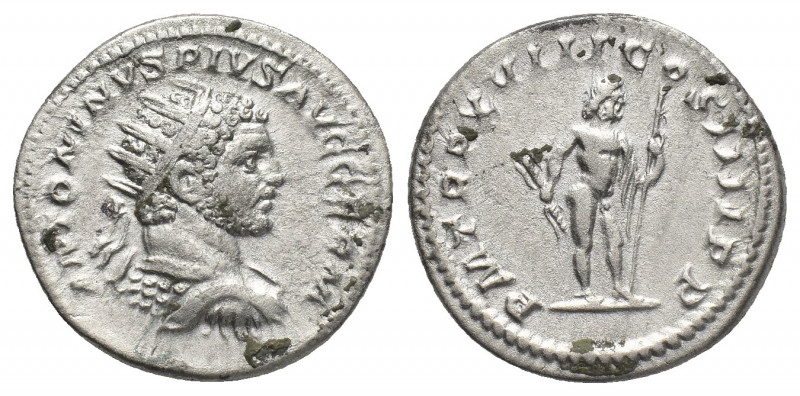 CARACALLA (198-217 AD). AR, Antoninianus. Rome.
Obv: ANTONINVS PIVS AVG GERM.
...