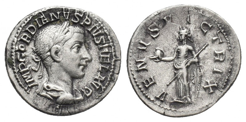 GORDIAN III (238-244 AD). AR, Denarius. Rome.
Obv: IMP GORDIANVS PIVS FEL AVG....