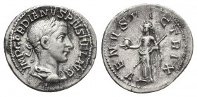 GORDIAN III (238-244 AD). AR, Denarius. Rome.
Obv: IMP GORDIANVS PIVS FEL AVG.
Laureate, draped and cuirassed bust of Gordian III, right.
Rev: VENV...