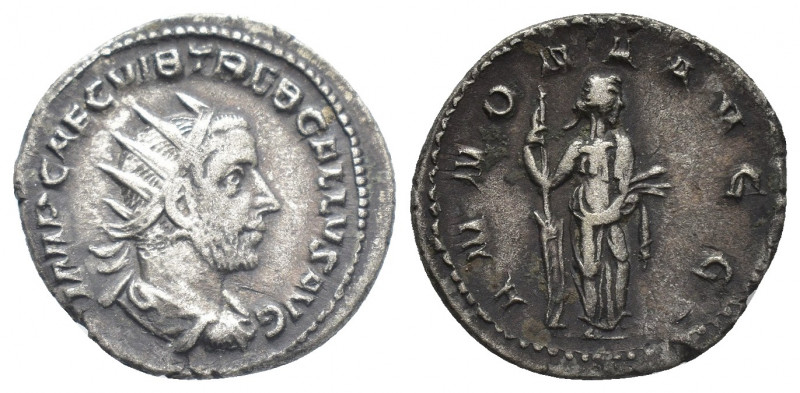 TREBONIANUS GALLUS (251-253 AD). Antoninianus. Rome.
Obv: IMP CAE C VIB TREB GA...