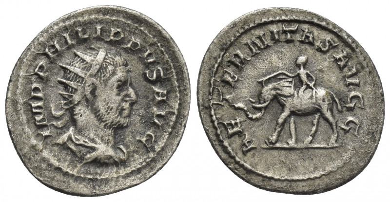 PHILIP I 'THE ARAB' (244-249 AD). Antoninianus. Rome.
Obv: IMP PHILIPPVS AVG.
...