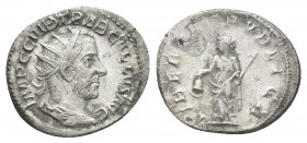 TREBONIANUS GALLUS (251-253). Antoninianus. Mediolanum.
Obv: IMP C C VIB TREB GALLVS AVG.
Radiate, draped and cuirassed bust of Trebonianus Gallus, ...