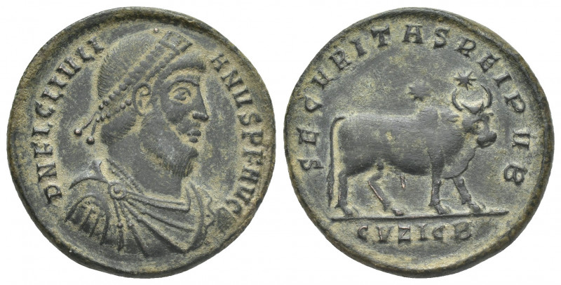 JULIAN II APOSTATA (361-363 AD). Cyzicus.
Obv: D N FL CL IVLIANVS P F AVG.
Bus...