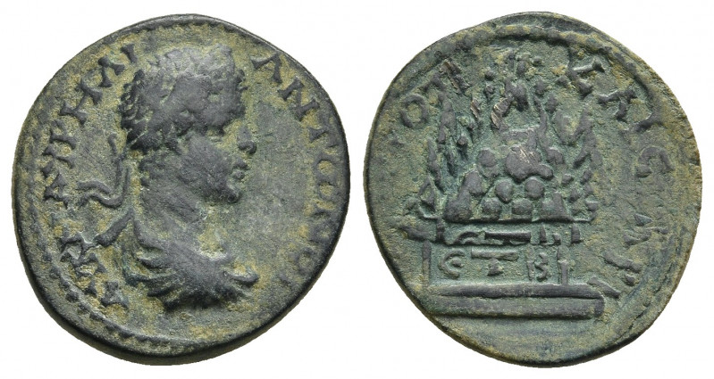 CAPPADOCIA. Caesarea. Elagabal (218-222). Ae.
Obv: AY K M AYPH ANTWNEINOC CE.
...