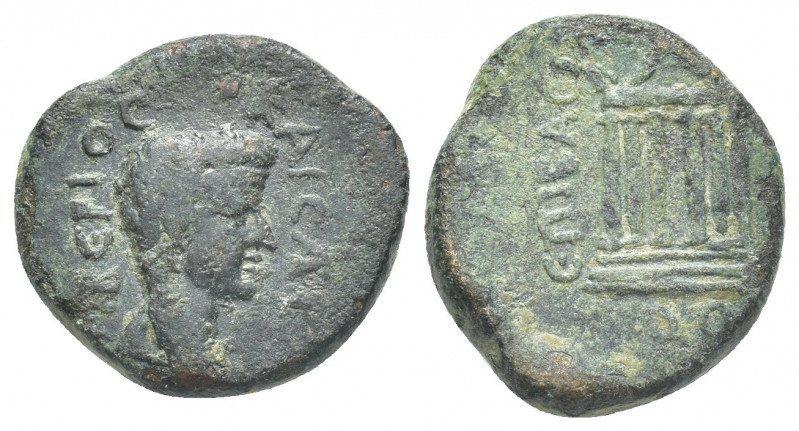 GALATIA. Koinon of Galatia. Tiberius (c. AD 14/15, or 35/7?). AE
Obv.: [Τ]ΙΒΕΡΙ...