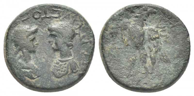 Roman Provincial. Hadrian (117-138). AE
Obv.: Confronted busts of Sabina, r. an...