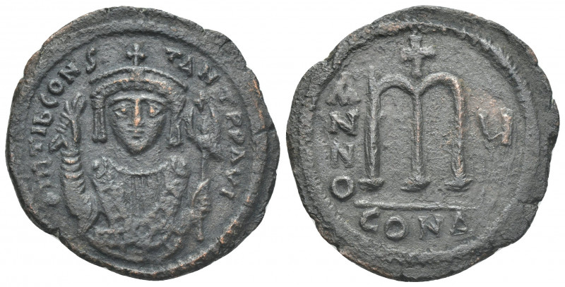 TIBERIUS II CONSTANTINE (578-582 AD). Follis, Constantinople. Dated RY 5 (578/9)...