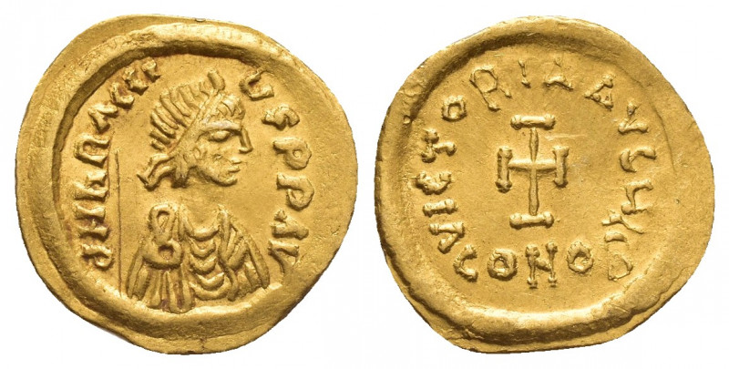 HERACLIUS (610-613 AD). Gold Tremissis, Constantinople.

Obv: ∂ N hRACLIЧS P P...