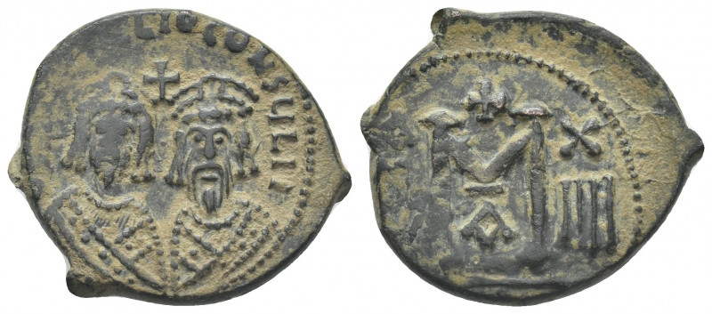 Revolt of the Heraclii (608-610 AD). 1st officina.
Obv: [dMN ERAC]LIO CONSULII...