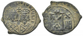 Revolt of the Heraclii (608-610 AD). 1st officina.
Obv: [dMN ERAC]LIO CONSULII
Facing busts of Heraclius, on left, and his father, the exarch Heracl...