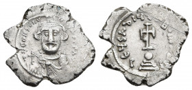 CONSTANS II (641-668 AD). Hexagram, Constantinopolis.
Obv: ∂ N CONSτAN [τINЧS PP AV].
Crowned and draped facing beardless bust, holding globus cruci...