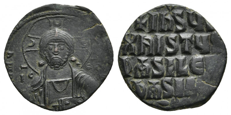 ANONYMOUS FOLLES. Class A1. Attributed to John I (969-976 AD). Follis, Constanti...