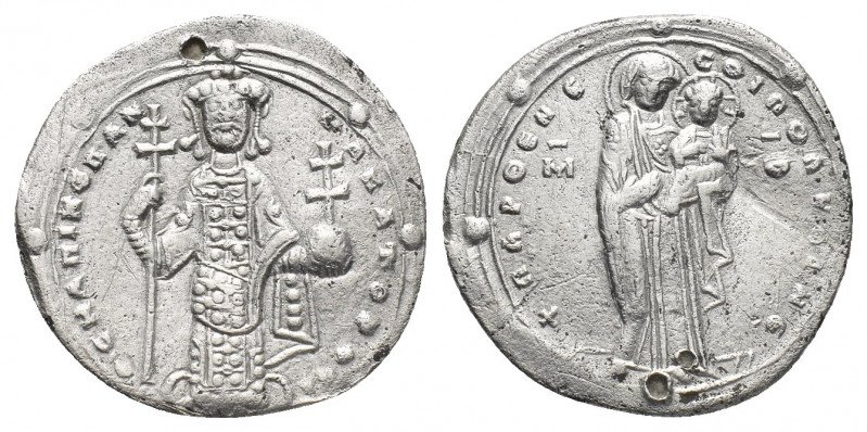 ROMANUS III ARGYRUS. (1028-1034 AD)

Obv: + ΠΑΡΘЄΝЄ CΟΙ ΠΟΛVΑΙΝЄ.
The Theotok...