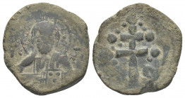 ANONYMOUS FOLLES. Class H. Time of Michael VII (Circa 1071-1078 AD). Constantinople

Obv: IC- XC
Bust of Christ facing, nimbate and slightly forked...