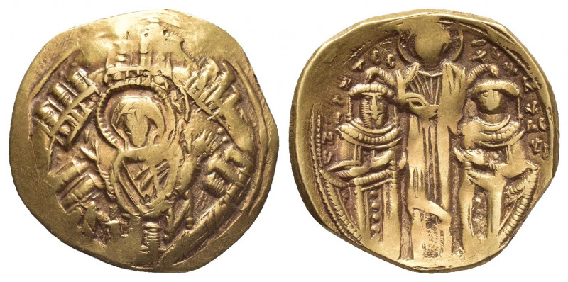 ANDRONICUS II with MICHAEL IX (1295-1320 AD). GOLD Hyperpyron, Constantinople.
...