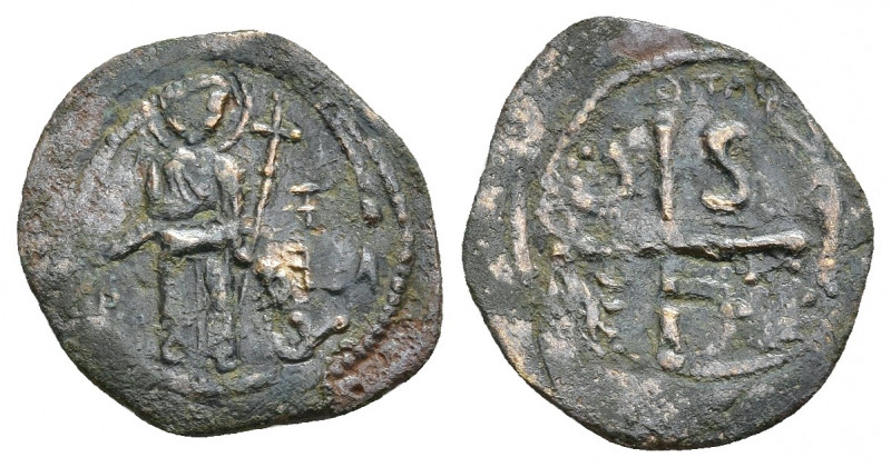 CRUSADERS, Antioch. Tancred. Regent, (1101-1112 AD). AE Follis. 3rd type. Struck...