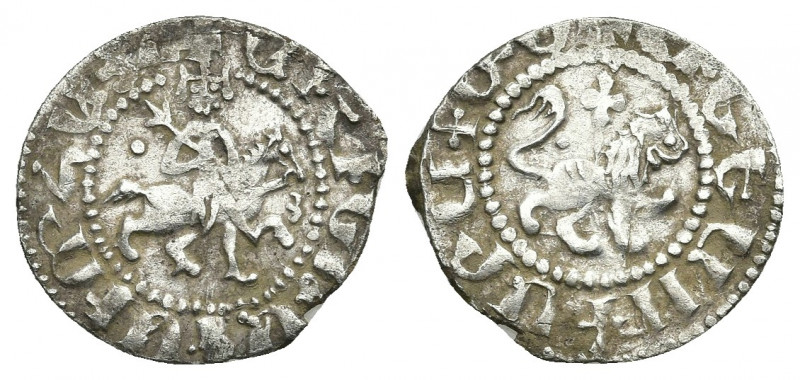 ARMENIA, Cilician Armenia. Royal. Oshin. 1308-1320. AR Takvorin.
Obv: Oshin on ...