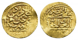 Ottoman Empire Murad III (982-1003 AH) AV Sultani 982 AH
Condition: Very fine.
Weight: 3.49 g.
Diameter: 19.7 mm.