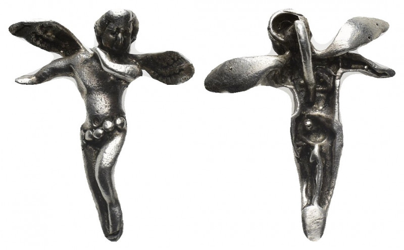 ANCIENT ROMAN SILVER PENDANT CUPID / EROS (cırca 1st-3rd Century A.D.)
Conditio...