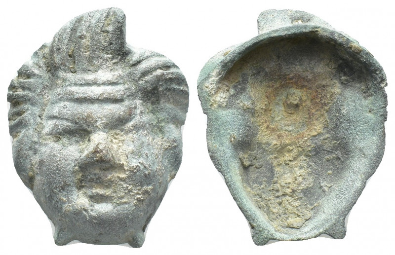 ANCIENT ROMAN BRONZE APPLIQUE. (2nd - 3rd century A.D)
A bronze relief applique...