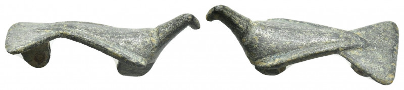 ANCIENT ROMAN BRONZE FIBULA (1st-3rd century AD)
Bird shaped .
Condition : See...