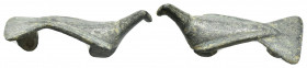 ANCIENT ROMAN BRONZE FIBULA (1st-3rd century AD)
Bird shaped .
Condition : See picture.
Weight : 4.01 gr
Diameter : 31 mm