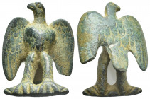 ANCIENT ROMAN BRONZE EAGLE FIGURINE (1st- 3rd century AD)
Condition : See picture.
Weight : 64.77 gr
Diameter : 55 mm