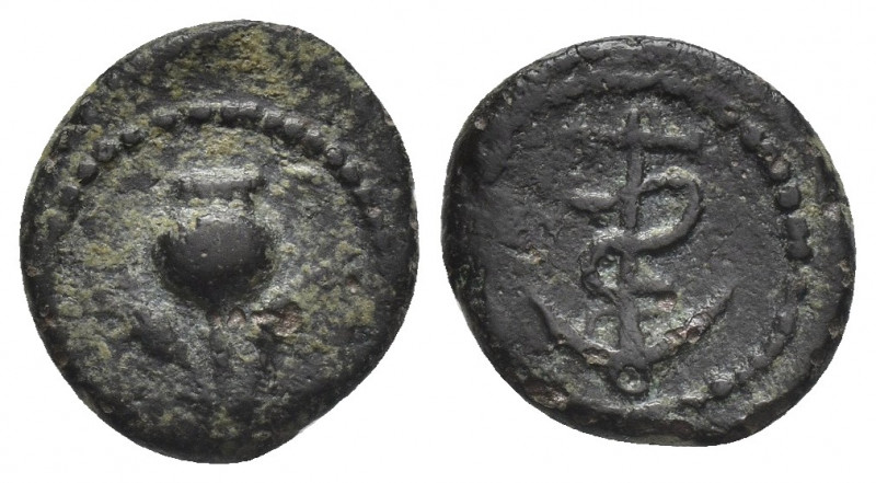 PHRYGIA. Ancyra. Pseudo-autonomous (1st-2nd centuries). AE.
Obv: Poppy between ...