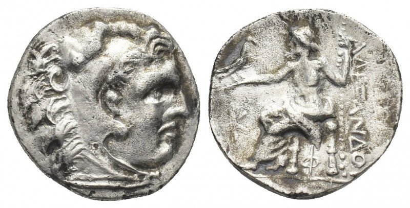 KINGS OF MACEDON. Alexander III 'the Great' (336-323 BC). Drachm. Kolophon.
Obv...