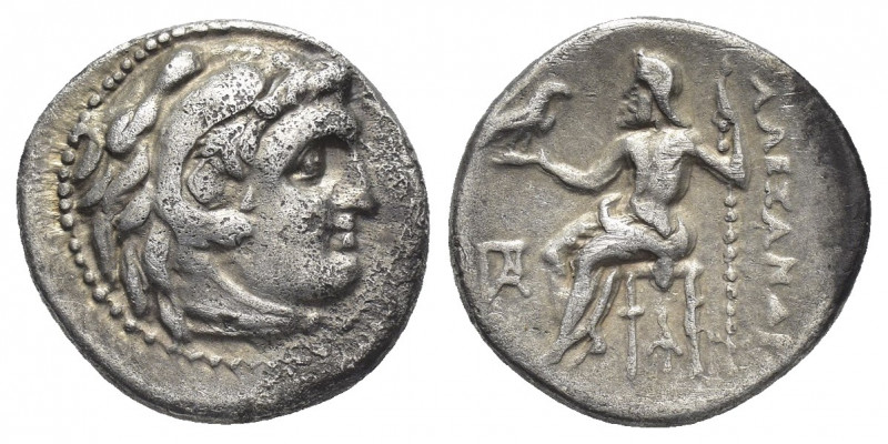 KINGS OF MACEDON. Alexander III 'the Great' (336-323 BC). Drachm. Kolophon.
Obv...