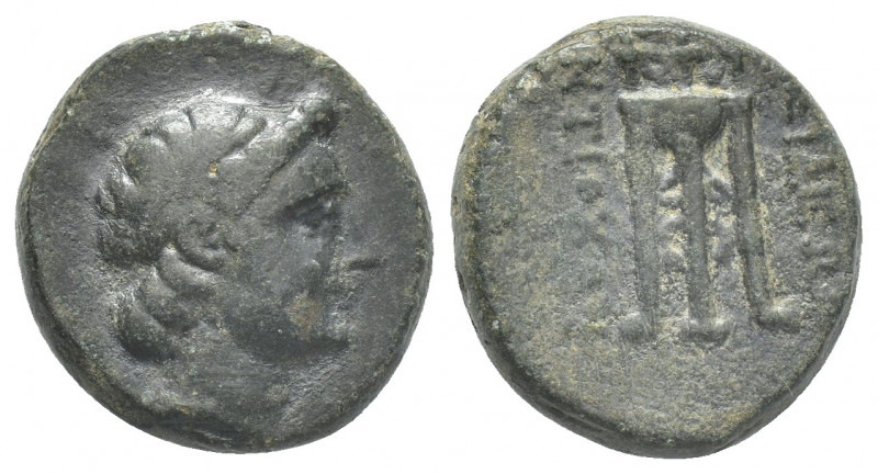 Seleukid Kingdom. Possibly Sardeis. Antiochos III Megas. (Circa 222-187 BC). AE....