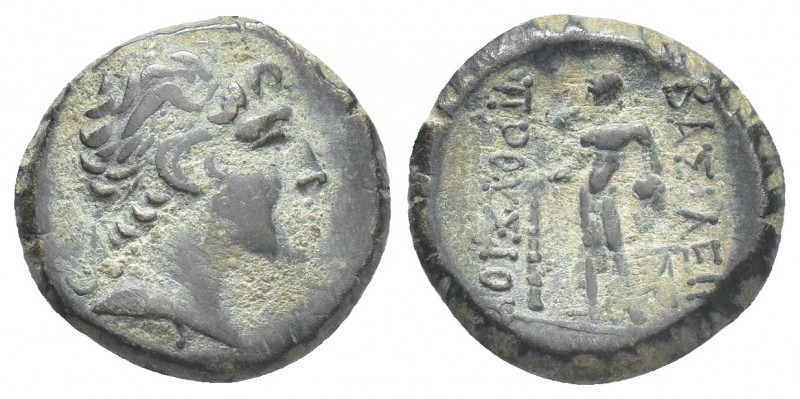 KINGS OF BITHYNIA. Prousias II Kynegos (182-149 BC). Ae. Nikomedeia.
Obv: Head ...