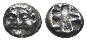 MYSIA, Parion. (5th century BC). AR Drachm.
Obv: Facing gorgoneion with protruding tongue.
Rev: Linear pattern within incuse square.
SNG BN 1347.
...