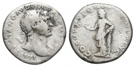 TRAJAN. 98-117. AR, Denarius Rome.
Obv: IMP TRAIANO AVG GER DAC P M TR P.
Bust of Trajan; laureate and draped, right.
Rev: COS V PP SPQR OPTIMO PRI...