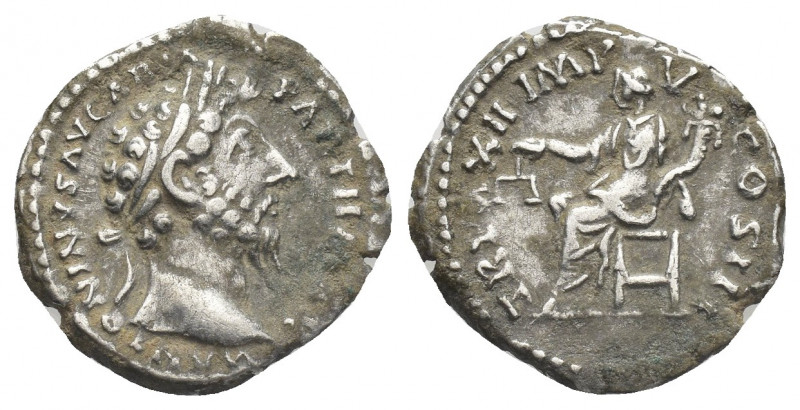 MARCUS AURELIUS (161-180 AD). AR, Denarius. Rome.
Obv: M ANTONINVS AVG ARM PARTH...