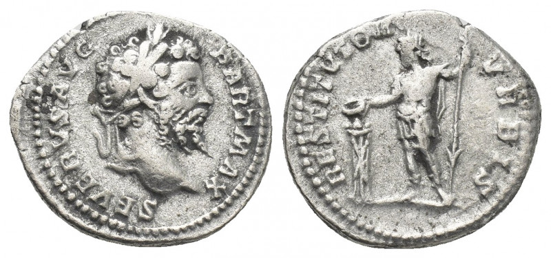 SEPTIMIUS SEVERUS (193-211). Denarius. Rome.
Obv: SEVERVS AVG PART MAX.
Head o...