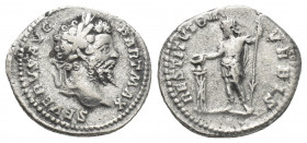 SEPTIMIUS SEVERUS (193-211). Denarius. Rome.
Obv: SEVERVS AVG PART MAX.
Head of Septimius Severus, laureate, right
Rev: RESTITVTOR VRBIS.
Septimiu...