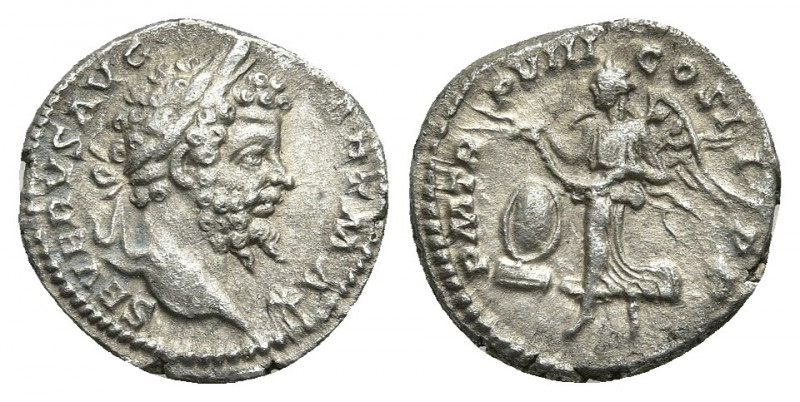 SEPTIMIUS SEVERUS (193-211 AD). AR, Denarius. Rome.
Obv: SEVERVS AVG PART MAX....