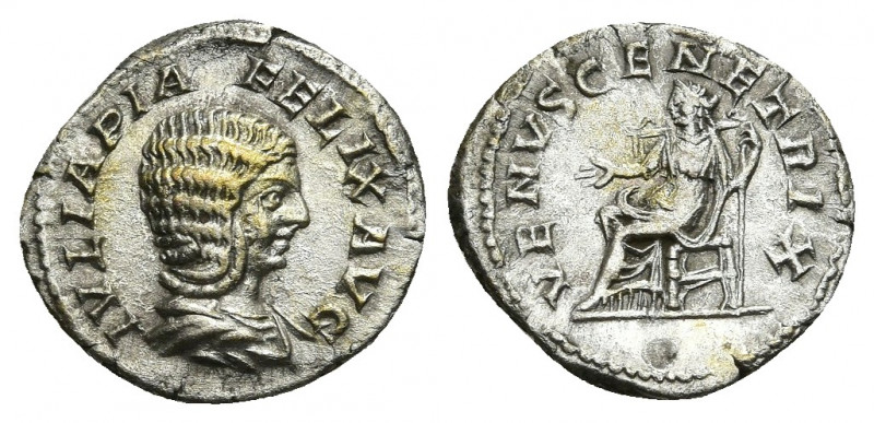 JULIA DOMNA (Augusta, 193-217 AD). AR, Denarius. Rome.
Obv: IVLIA PIA FELIX AVG...