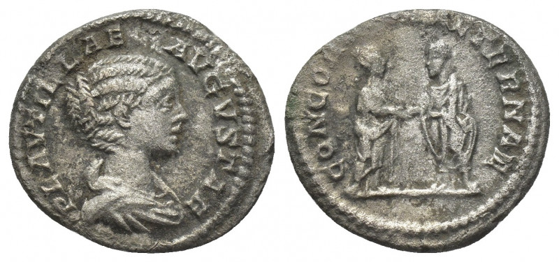 PLAUTILLA (Augusta, 202-205). Denarius. Rome.
Obv: PLAVTILLAE AVGVSTAE.
Draped...