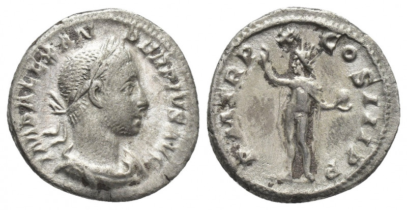 SEVERUS ALEXANDER (222-235 AD). AR, Denarius. Rome.
Obv: IMP ALEXANDER PIVS AVG...