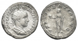 GORDIAN III (238-244 AD). Antoninianus. Rome.
Obv: IMP CAES M ANT GORDIANVS AVG.
Bust of Gordian; radiate, draped and cuirassed, right.
Rev: PROVID...
