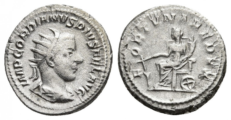 GORDIAN III (238-244). Antoninianus. Rome
Obv: IMP GORDIANVS PIVS FEL AVG.
Rad...