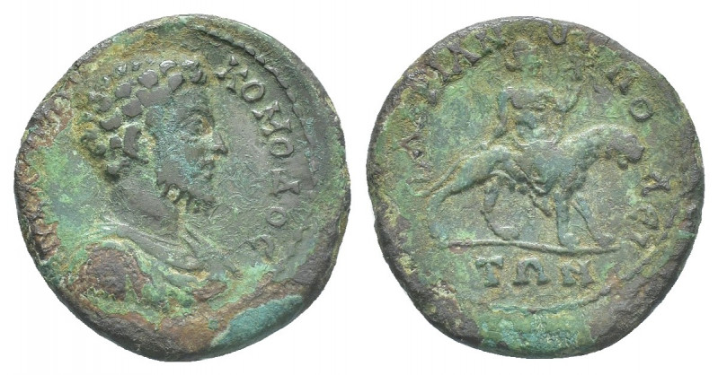 THRACE. Hadrianopolis. Commodus (177-192 AD). AE.
Obv: [AV K Λ AV] KOMOΔOC.
Ba...