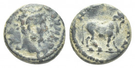 PAPHLAGONIA. Amastris. Marcus Aurelius, 161-180 AD. AE.
Obv: Illegible legend.
Bare-headed bust of Marcus Aurelius or Commodus wearing cuirass and p...